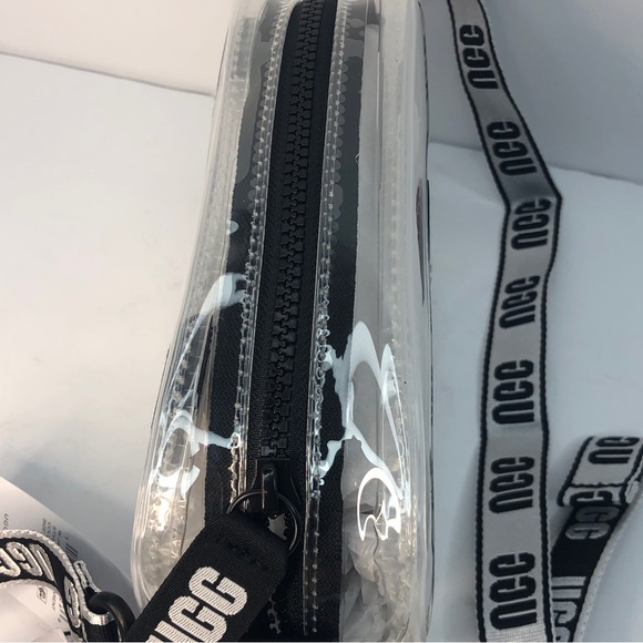 UGG Black and Clear Janey II Transparent Crossbody Belt-bag Clutch - Picture 8 of 11